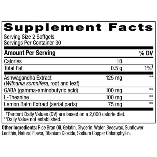 OLLY Ultra Strength Goodbye Stress Softgels, 60 Count | Ashwagandha & L-Theanine for Advanced Stress Support