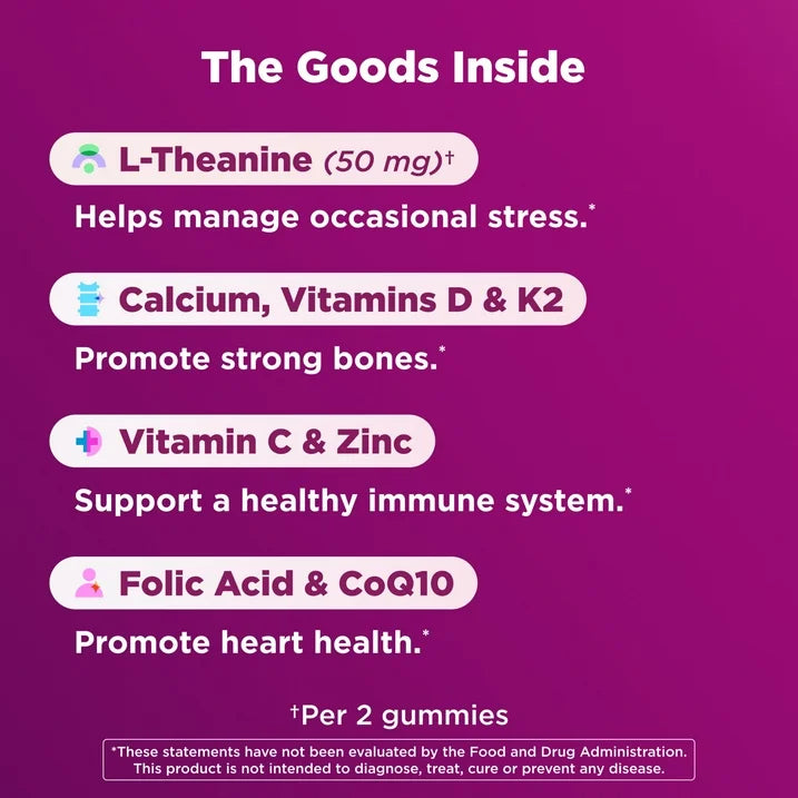 OLLY Women’s 40+ Multivitamin Gummies, 90 Count | Daily Multi with 20 Essential Nutrients for Women’s Health After 40