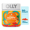 OLLY Hello Happy Gummy Worms, 60 Count | Saffron Extract & Vitamin D Supplement | Tropical Zing Flavor