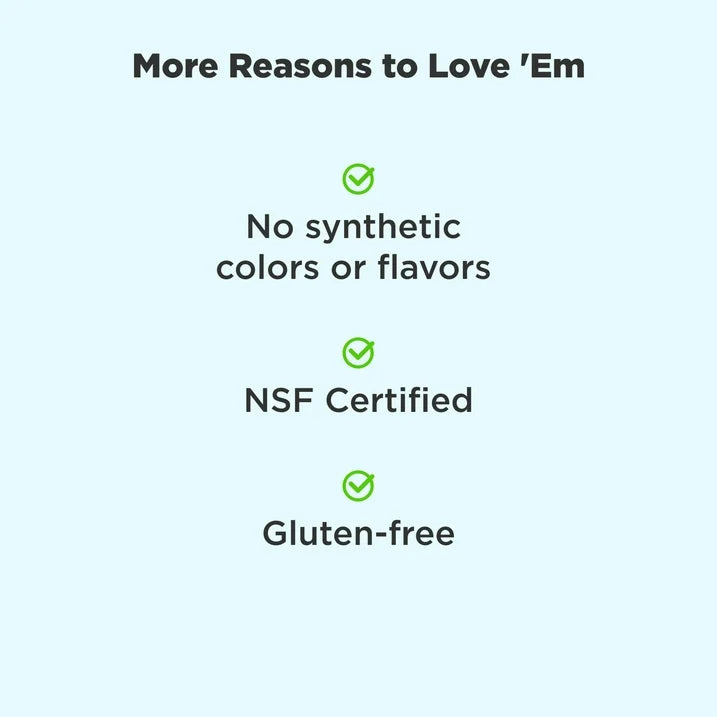 OLLY Hello Happy Gummy Worms, 60 Count | Saffron Extract & Vitamin D Supplement | Tropical Zing Flavor