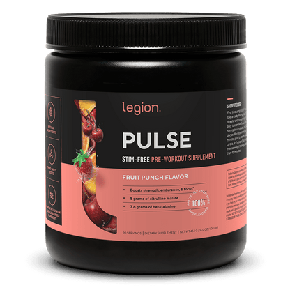 LEGION PULSE | TROPICAL PUNCH | PRE-WORKOUT SUPPLEMENT STIM-FREE