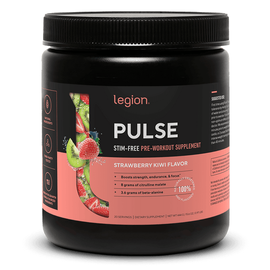 LEGION PULSE | STRAWBERRY KIWI | CAFFEINE FREE PRE-WORKOUT STIM FREE