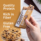 Quest Nutrition Chocolate Chip Cookie Dough Protein Bars, High Protein, Low Sugar, Keto Friendly, Gluten Free, 12 Ct