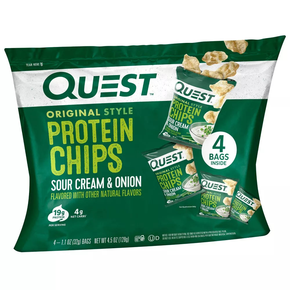 Quest Nutrition Protein Chips, Sour Cream & Onion – High Protein, Low Carb Snack