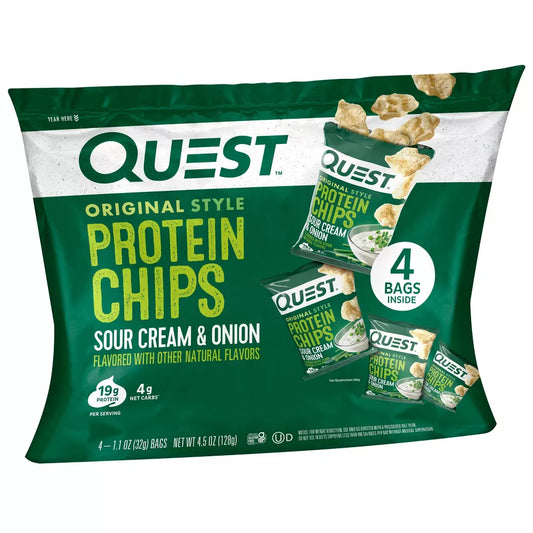 Quest Nutrition Protein Chips, Sour Cream & Onion – High Protein, Low Carb Snack