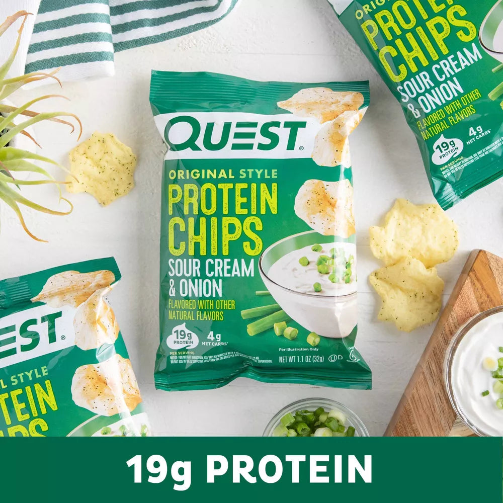 Quest Nutrition Protein Chips, Sour Cream & Onion – High Protein, Low Carb Snack