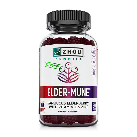 Zhou Elder-Mune: Elderberry Immune Support Gummies (60ct)