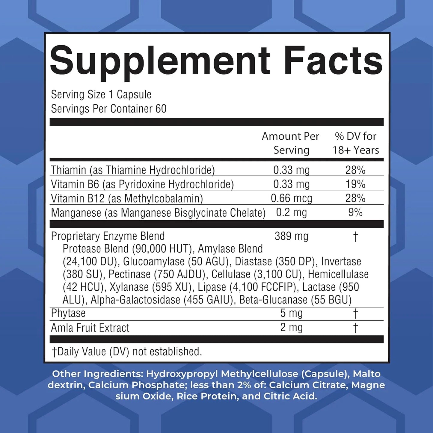 MaryRuth’s Advanced Digestive Enzymes Complex – Ultra-Strength Support (60 Capsules)
