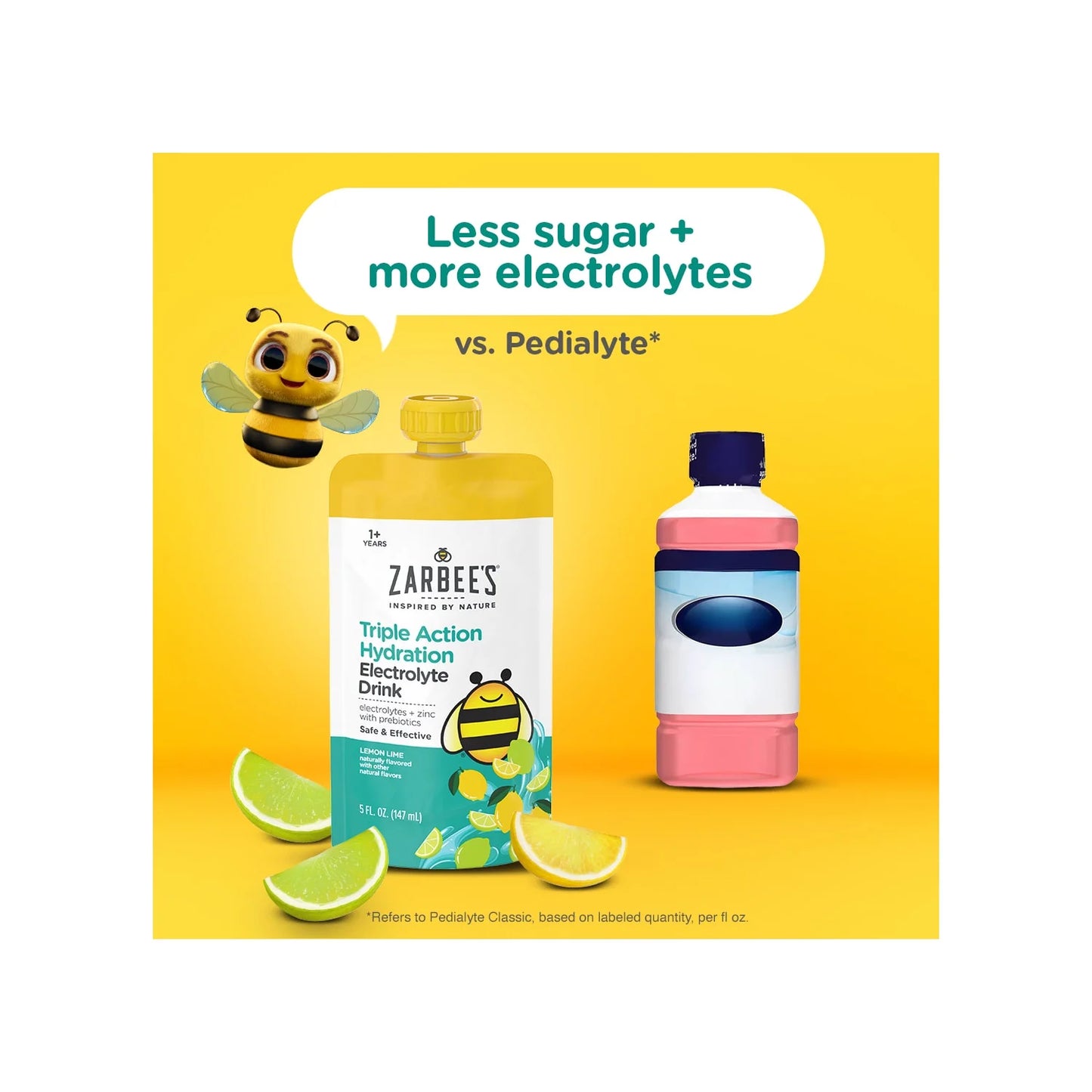 Zarbee’s Children’s Electrolyte Drink – Triple Action Hydration for Kids (3 Count)