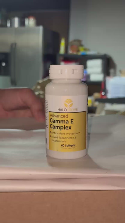 Advanced Gamma E Complex – Powerful Antioxidant Vitamin E Supplement | 60 Softgels | HaloTrove