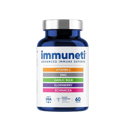 Immuneti 6-in-1 Immune Support – Vitamin C, D3, Zinc & Herbal Blend | Natural Immunity Booster
