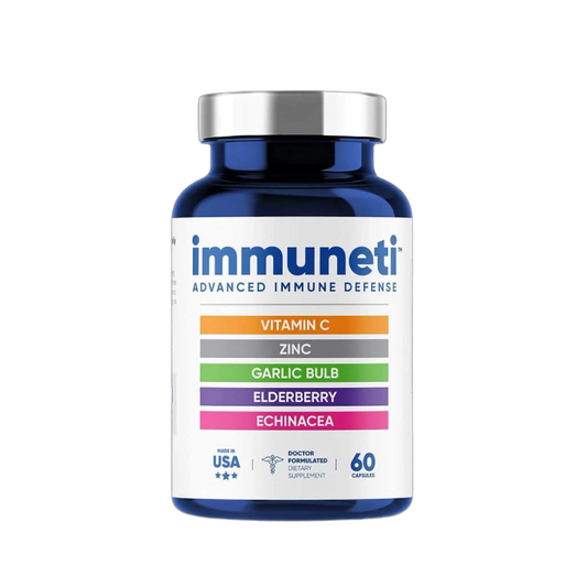 Immuneti 6-in-1 Immune Support | Vit C, D3, Zinc & Herbs | Boost Immunity Naturally